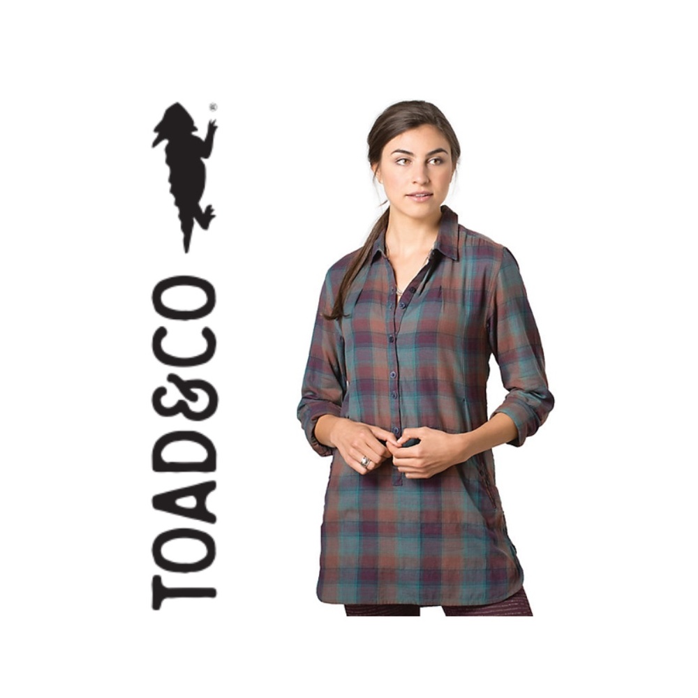 Toad&Co Women's Plaid Tunic Top - Multicolor
